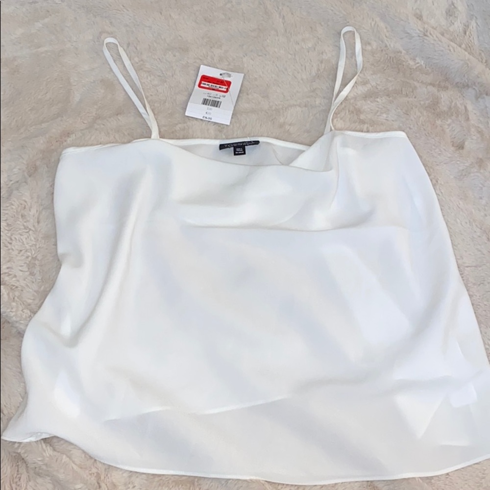 NWT TOP SHOP cowl neck tank